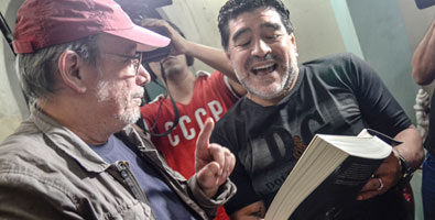 Maradona y Silvio en familiar encuentro cubano