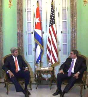 Recibió el Canciller cubano a John Kerry
