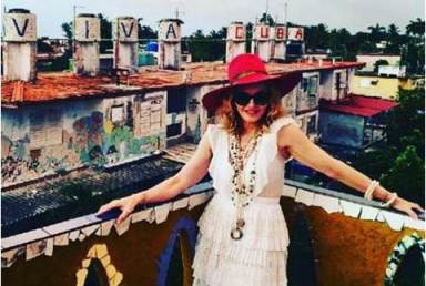 Madonna se despide de Cuba