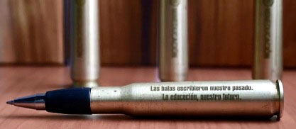 El balígrafo de la Paz colombiana